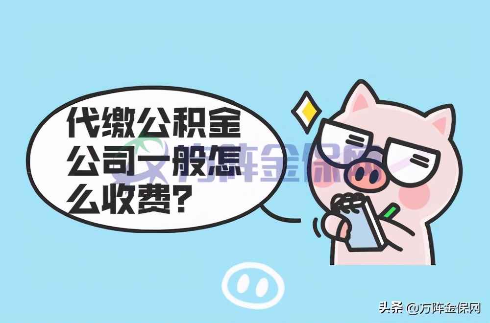 代缴公积金的公司一般怎么收费？这儿一目了然